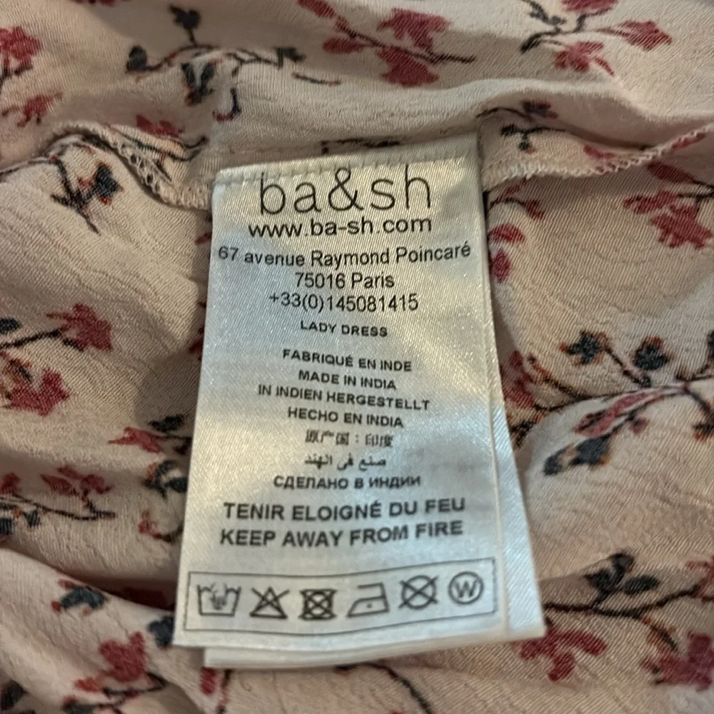Ba&sh Sete short pretty and comfy floral bohemian style dress with elastic waist